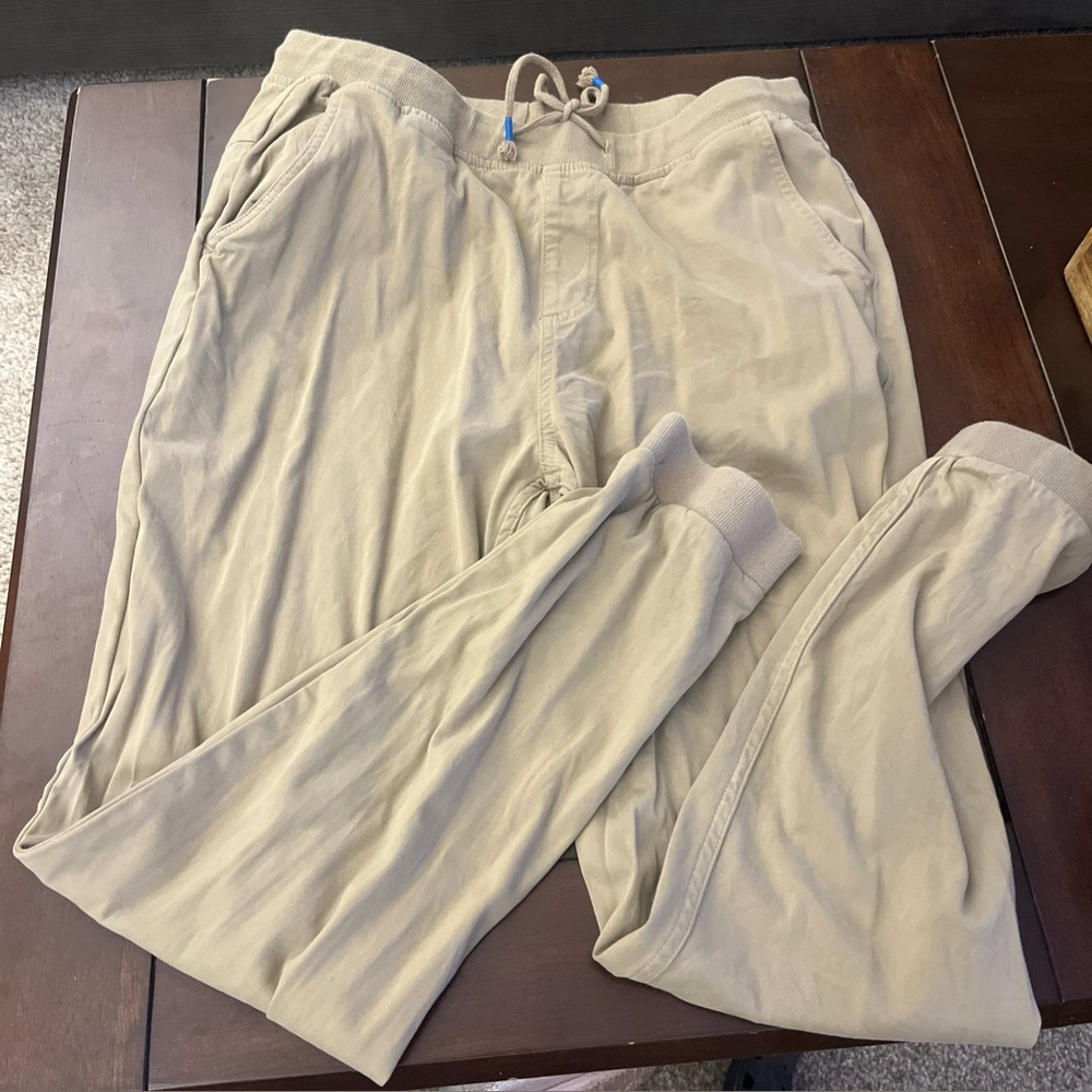 Mugsy Pants Mens Large Brown Vances Joggers Stretch Drawstrings J1PNKH
